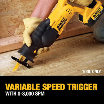 Dewalt 20V Max Reciprocating Saw - Tool Only - Yellow