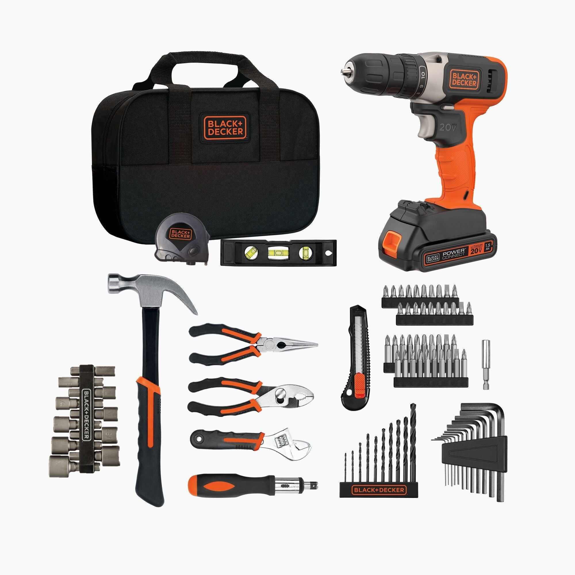 Black & Decker 20V Max Drill Driver Combo Kit - 83 PC
