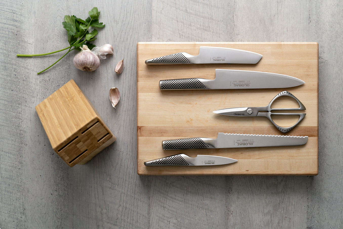 Global Takashi Knife Block Set - 6 PC