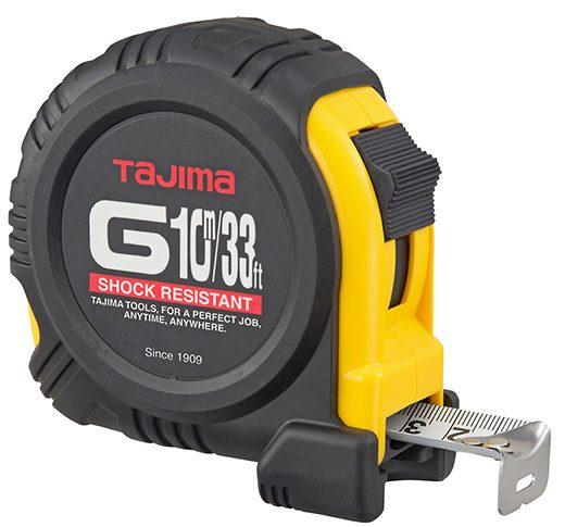 Tajima G-33/10MBW Steel tape measure 10 m x 2.5 cm
