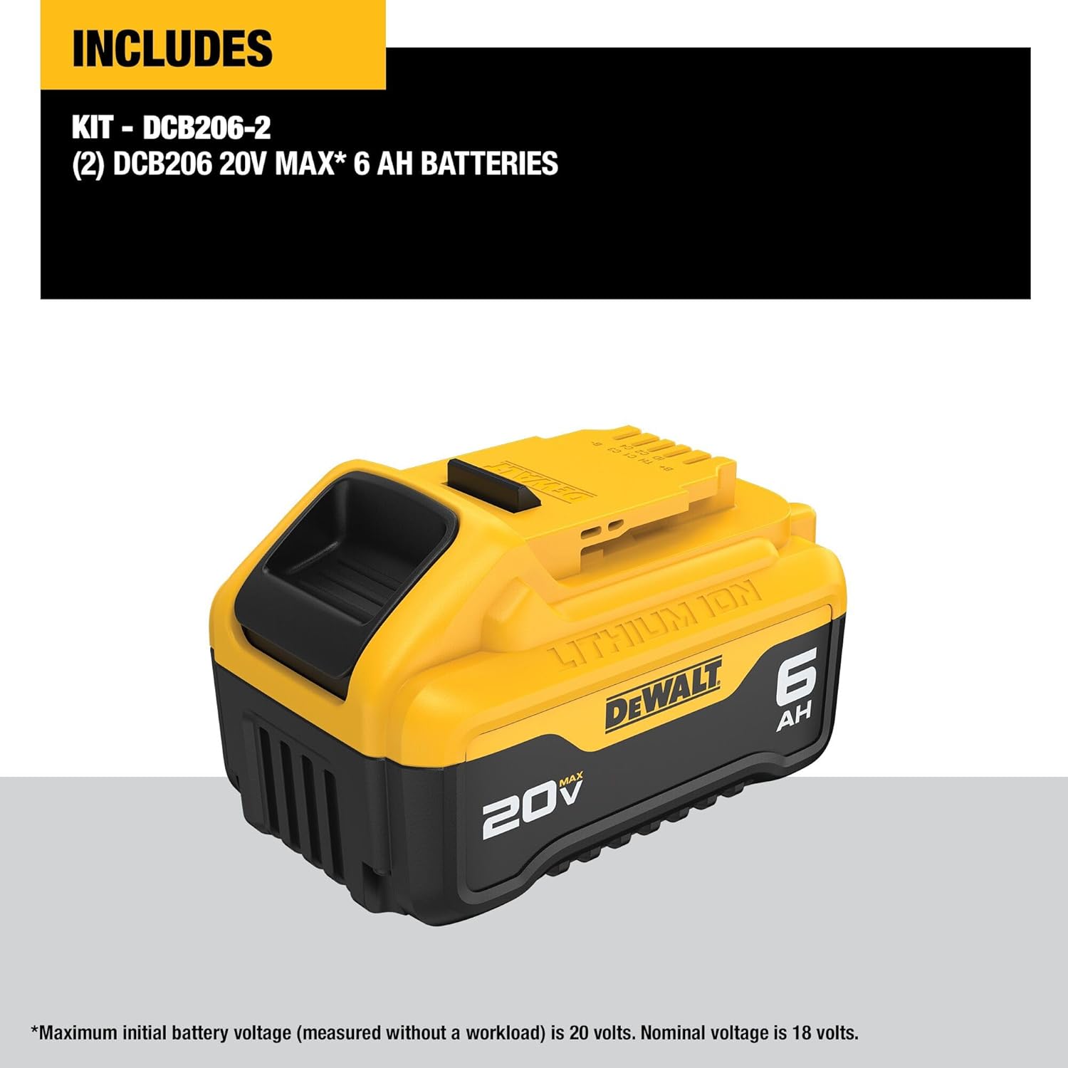 Dewalt 20V Max 6.0Ah Lithium Ion Premium Battery