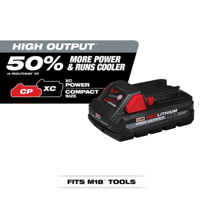 Milwaukee M18 High Output CP 3.0 Ah Battery - 2PK