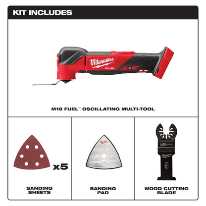 Milwaukee M18 FUEL Brushless Lithium Ion Cordless Oscillating -Tool Only