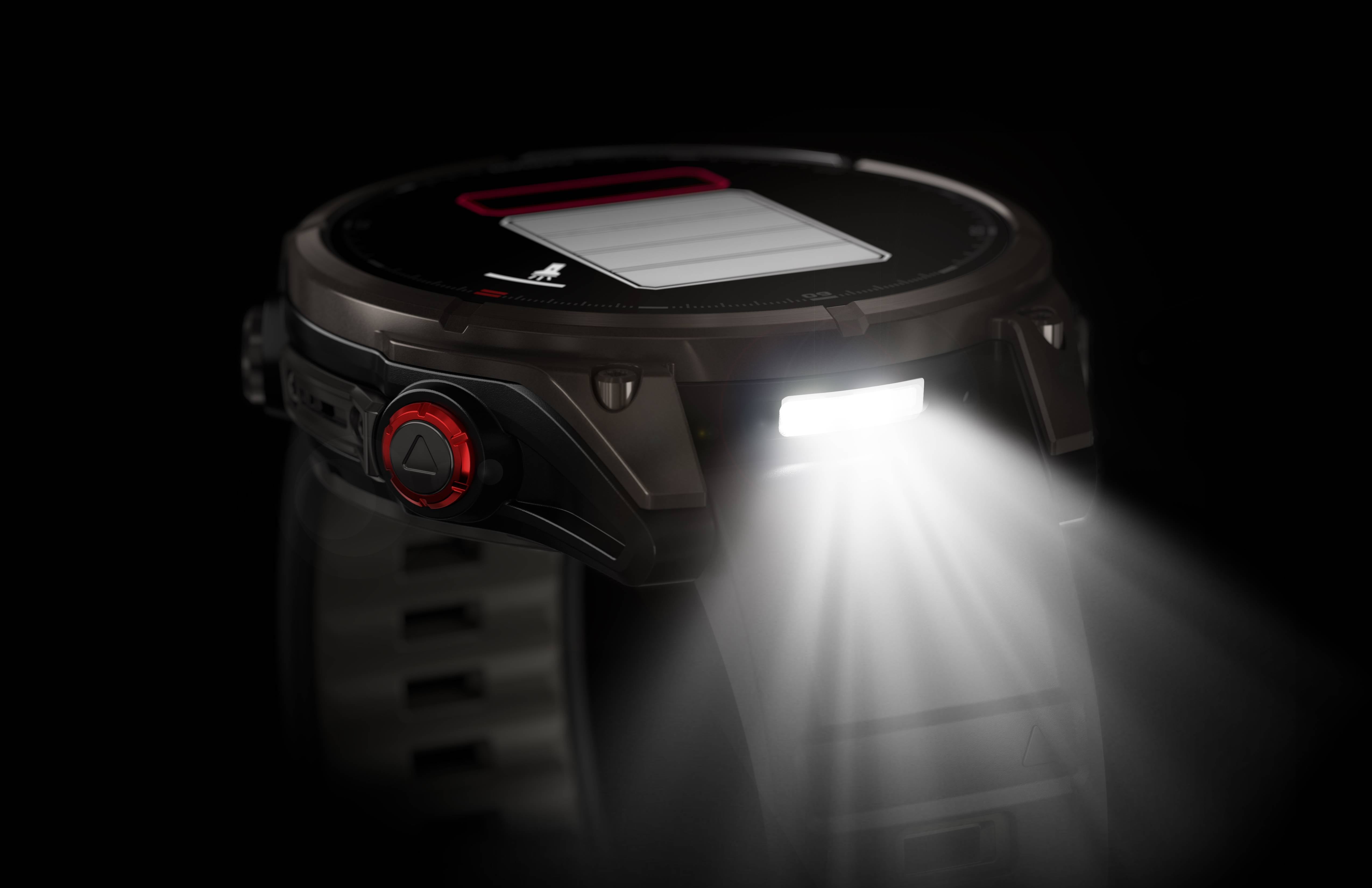 Garmin Fēnix 8 Pro 47 mm Amoled Sapphire Titanium with Black/Pebble Gray Silicone Band