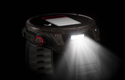 Garmin Fēnix 8 Pro 47 mm Amoled Sapphire Titanium with Black/Pebble Gray Silicone Band