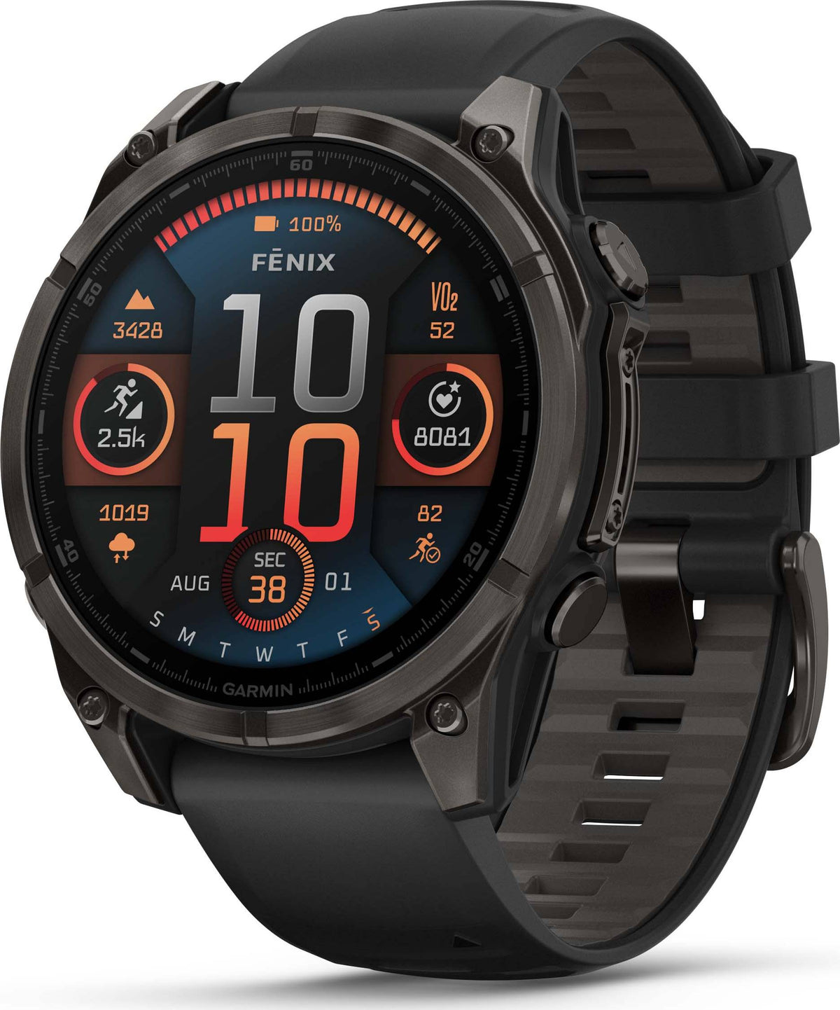 Garmin Fenix 8 47mm Amoled - Gris carbone saphir