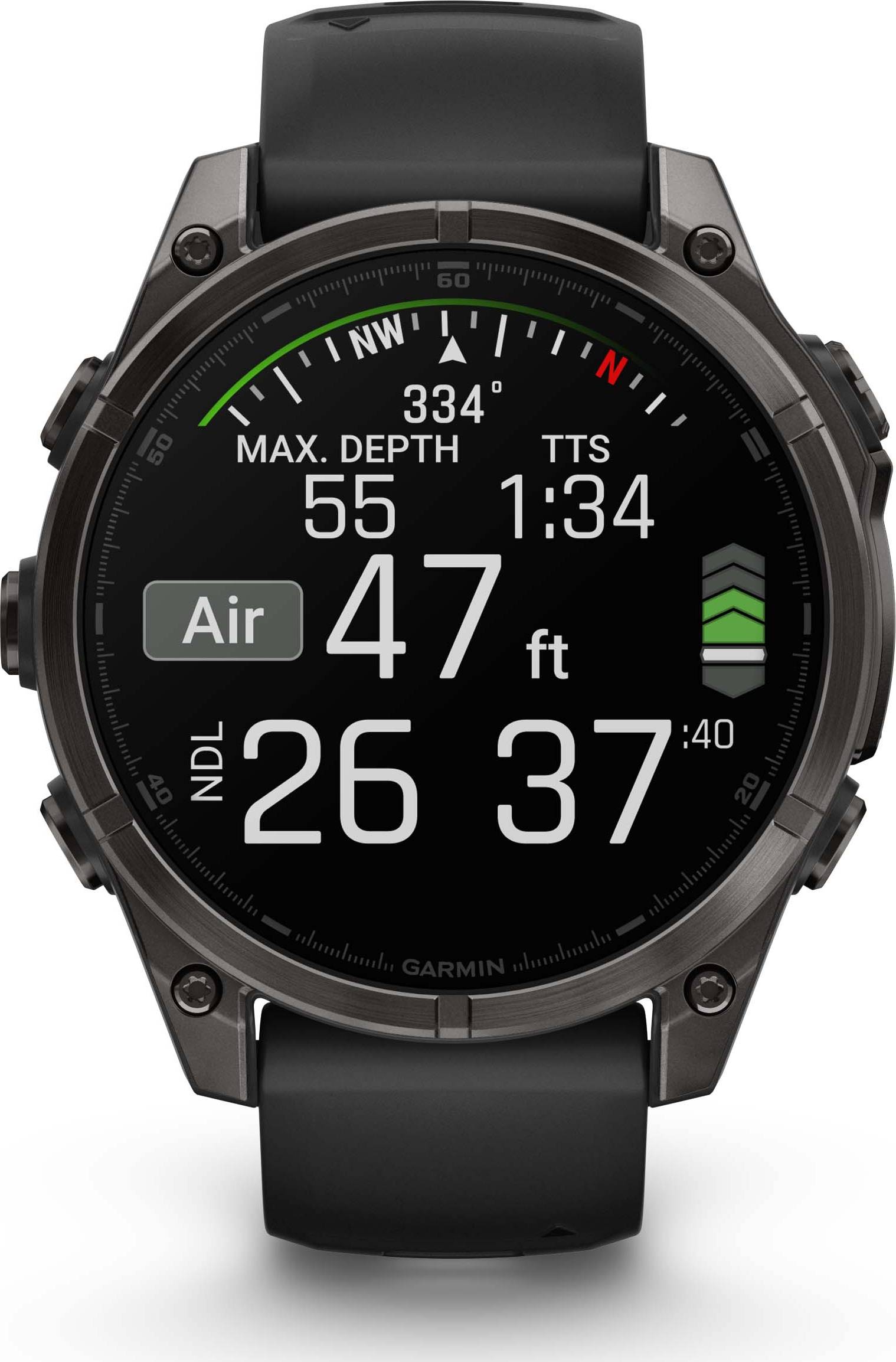 Garmin Fenix 8 47mm Amoled - Gris carbone saphir