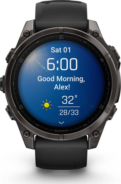 Garmin Fenix 8 47mm Amoled - Gris carbone saphir