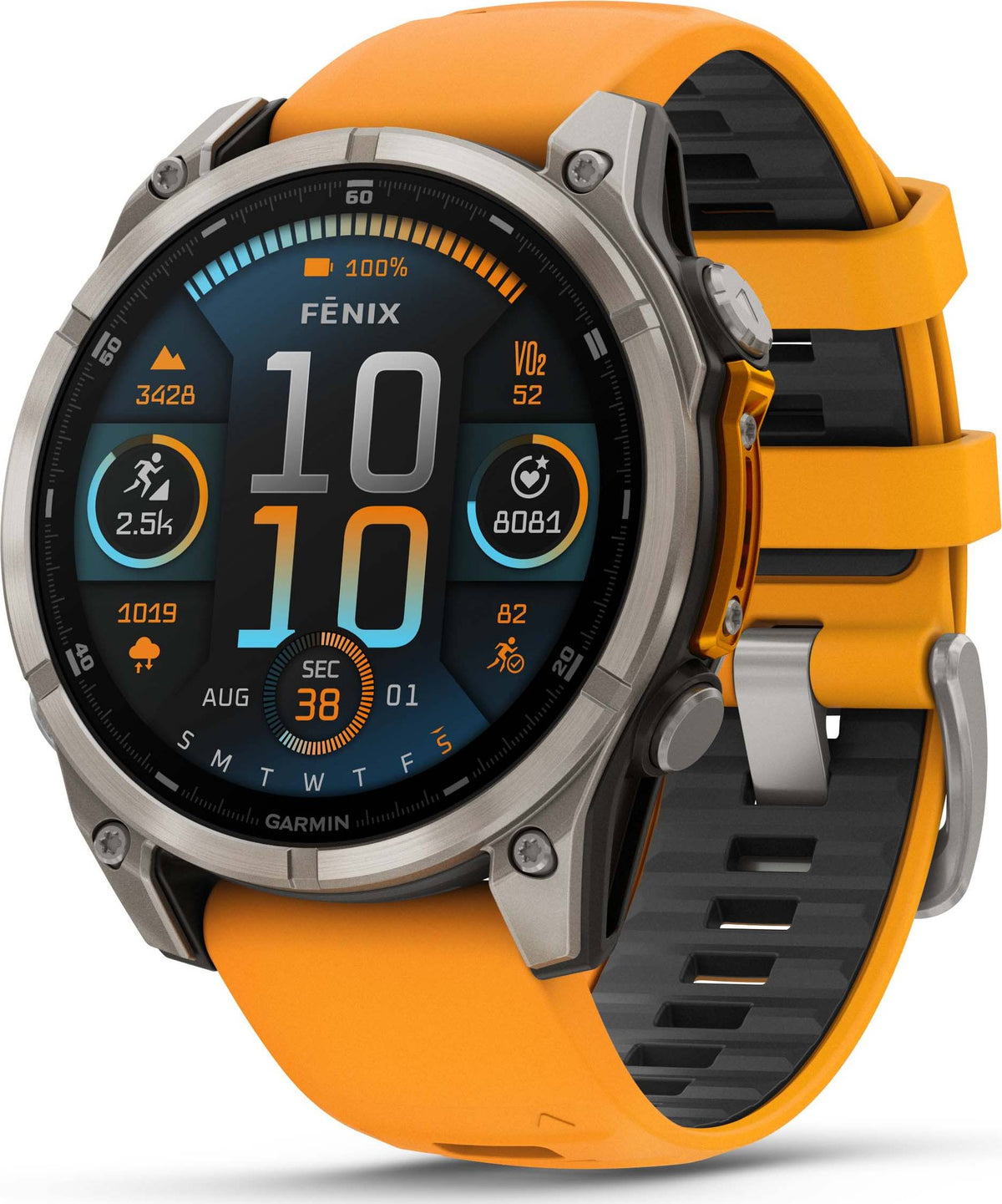 Garmin Fenix 8 47mm Amoled Sapphire - Spark Orange