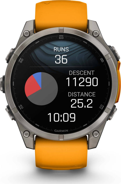 Garmin Fenix 8 47mm Amoled Sapphire - Spark Orange