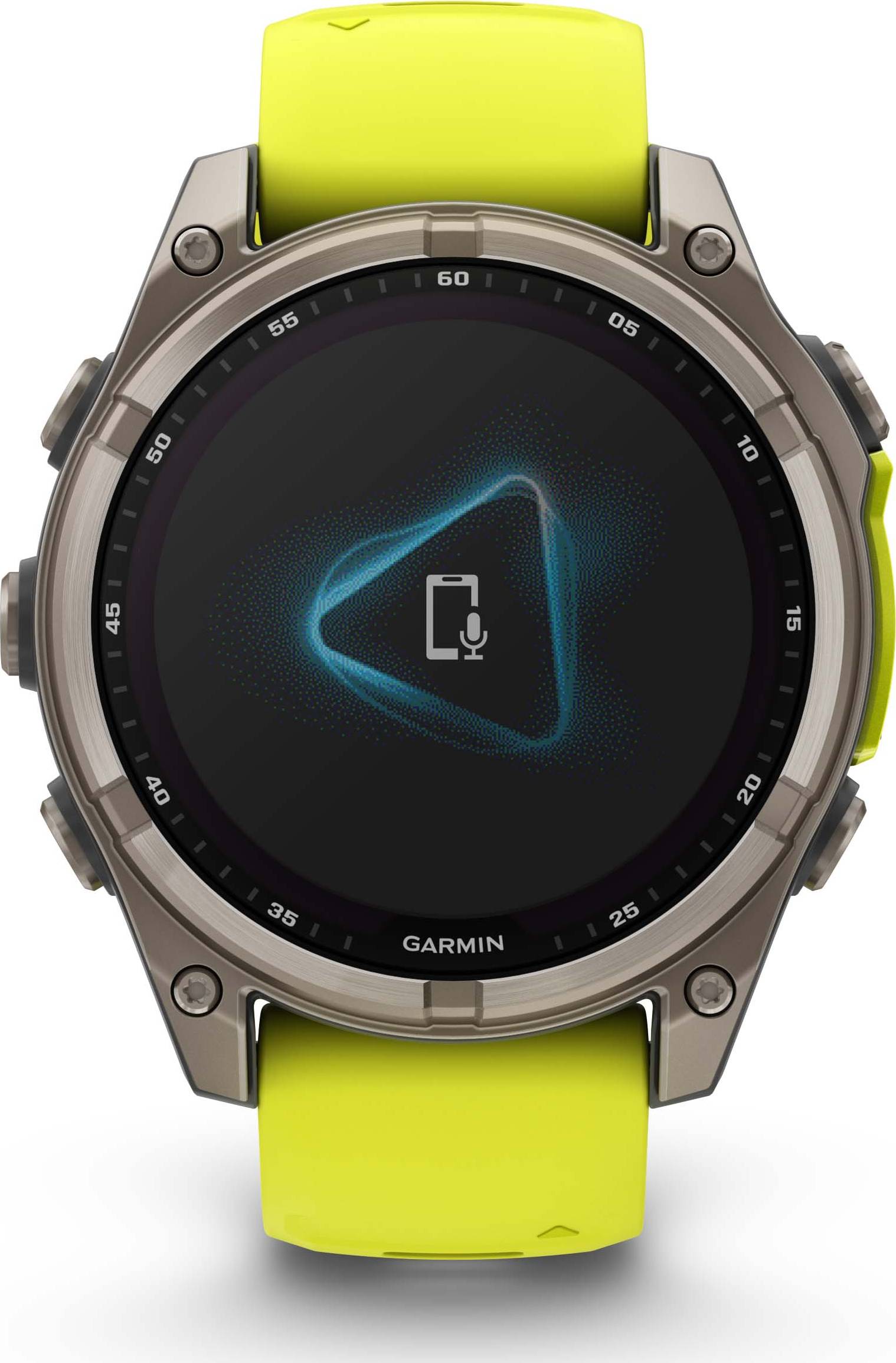 Garmin Fenix 8 47mm Solar Sapphire - Amp Yellow
