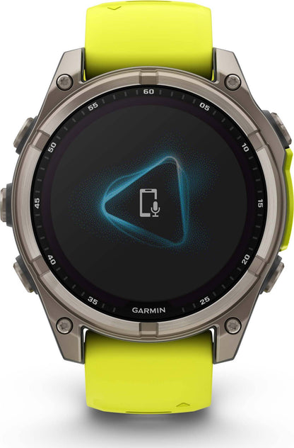Garmin Fenix 8 47mm Solar Sapphire - Amp Yellow