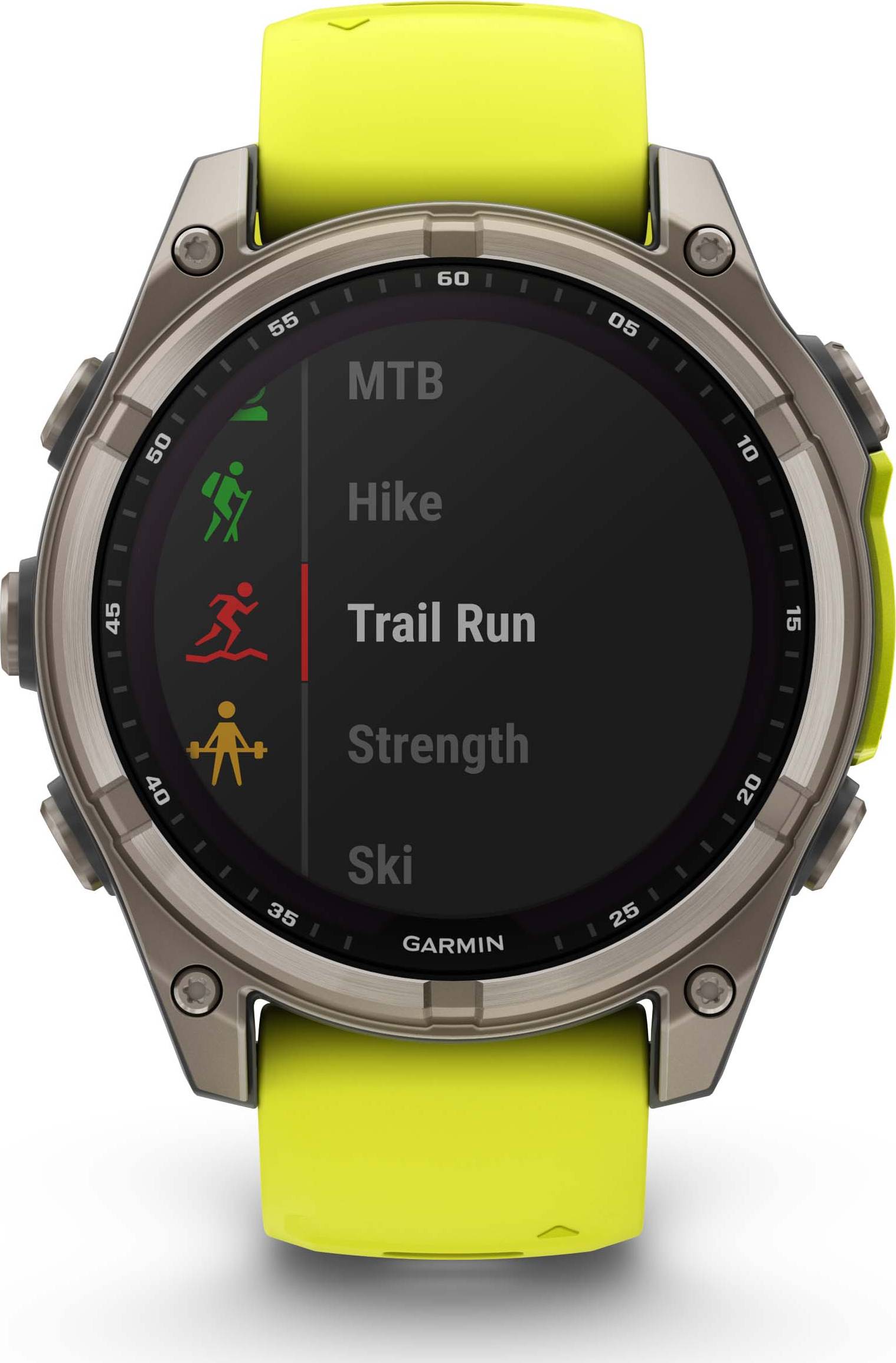 Garmin Fenix 8 47mm Solar Sapphire - Amp Yellow