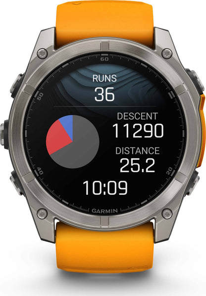 Garmin Fenix 8 51mm Amoled Sapphire - Spark Orange