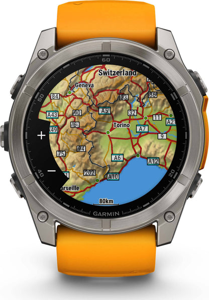Garmin Fenix 8 51mm Amoled Sapphire - Spark Orange
