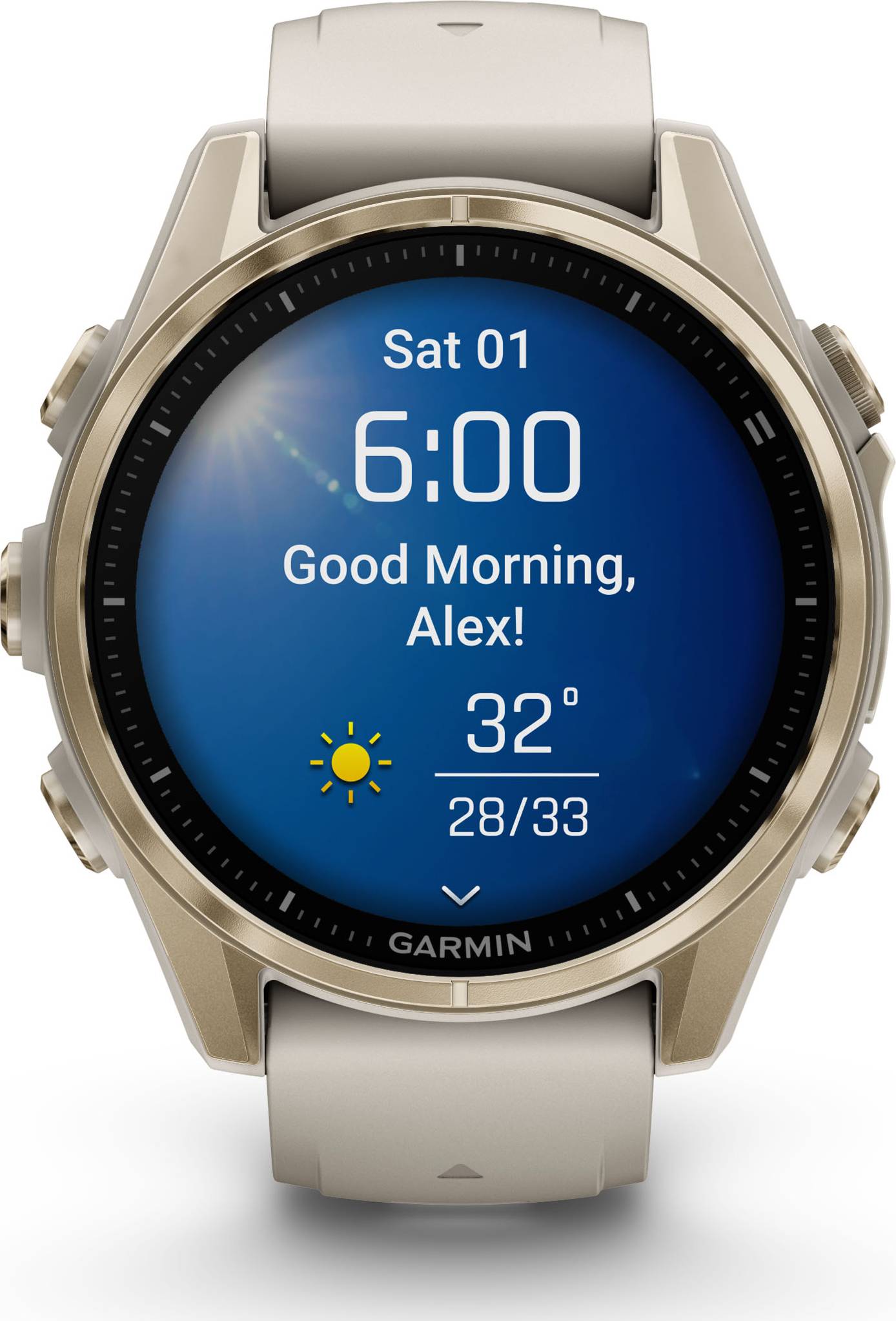 Garmin Fenix 8 43mm Amoled - Sapphire Soft Gold