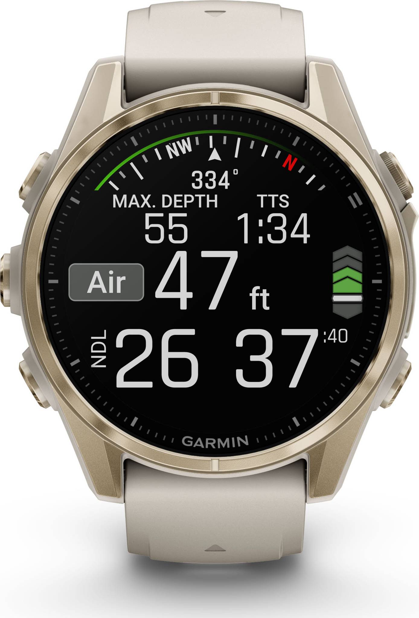 Garmin Fenix 8 43mm Amoled - Sapphire Soft Gold