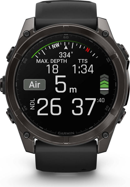 Garmin Fenix 8 51mm Amoled Sapphire-  Carbon Gray