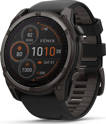 Garmin Fenix 8 51mm Solar Sapphire - Carbon Gray