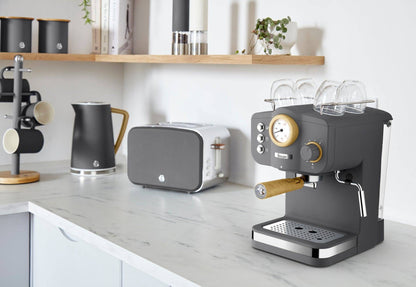 Swan Nordic Pump Espresso Coffee Machine - Grey