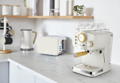 Swan Nordic Pump Espresso Coffee Machine - White