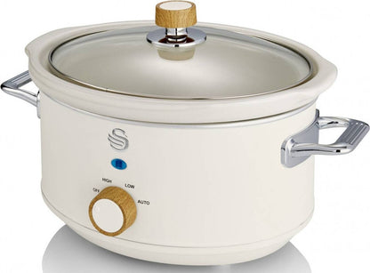 Swan 3.5L Nordic Slow Cooker - White
