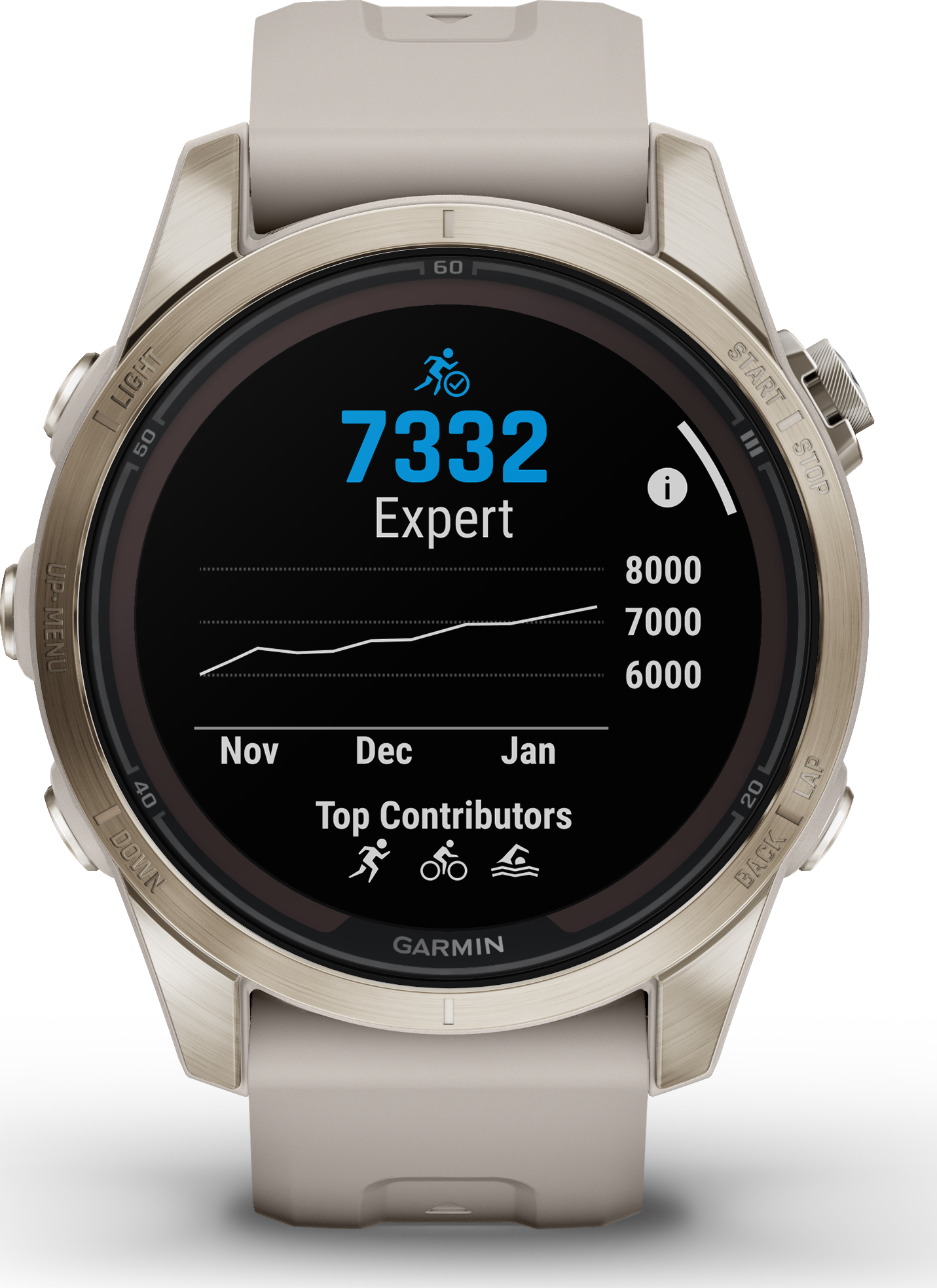 Garmin Fēnix 7S Pro Sapphire Solar Smartwatch-Sand