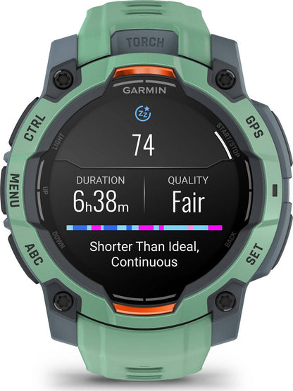 Garmin Instinct3 45mm Amoled Display Smartwatch-Neo Tropic