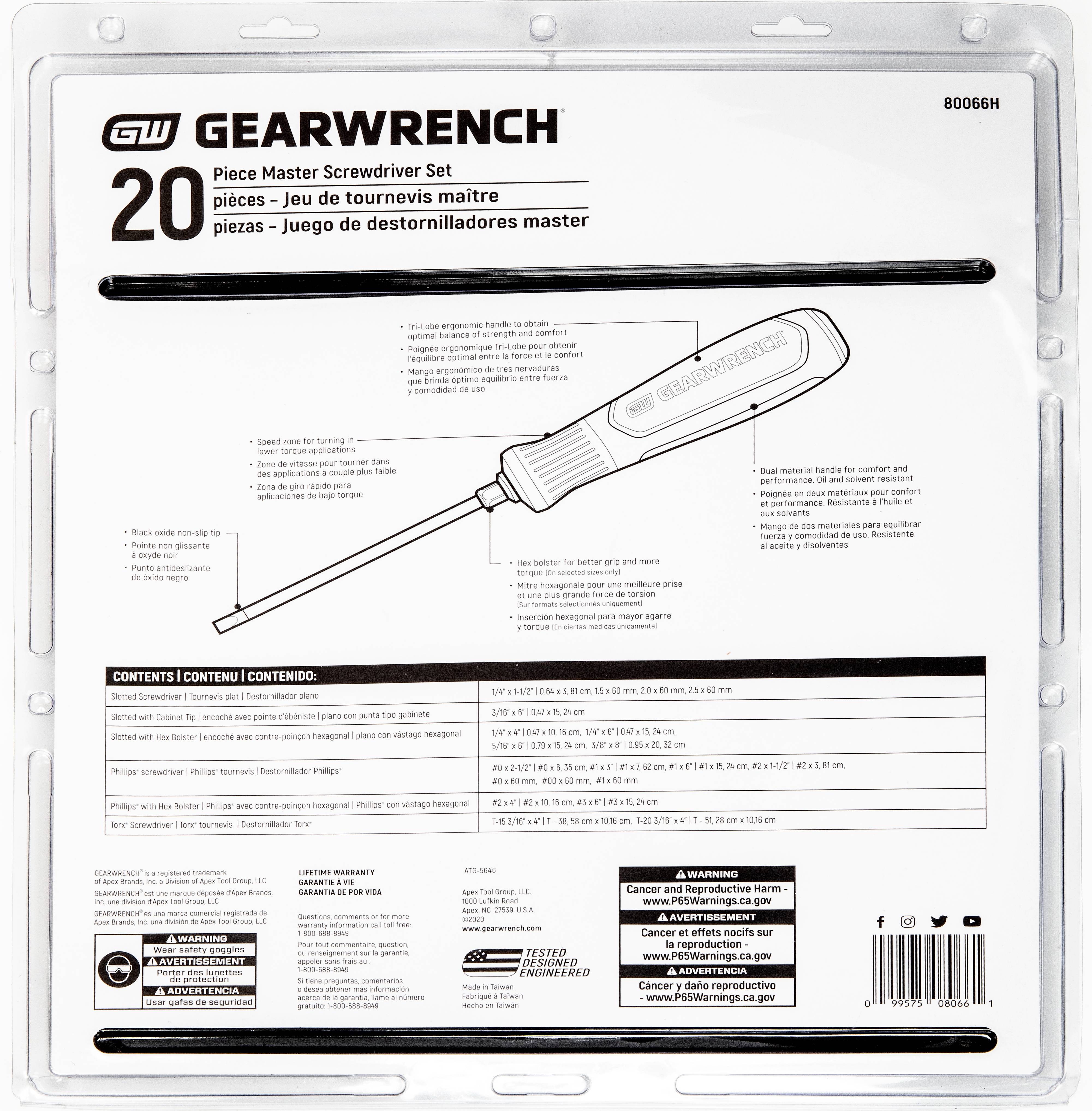Screw Driver- 20 Piece Set