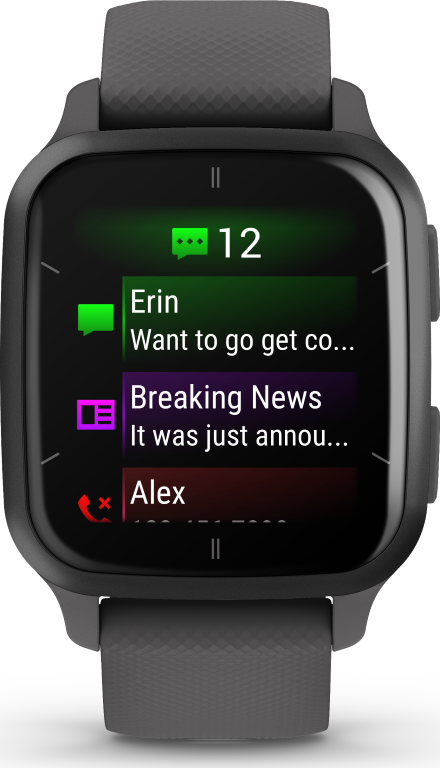 Garmin Venu Sq 2 GPS Smartwatch - Slate & Shadow Gray