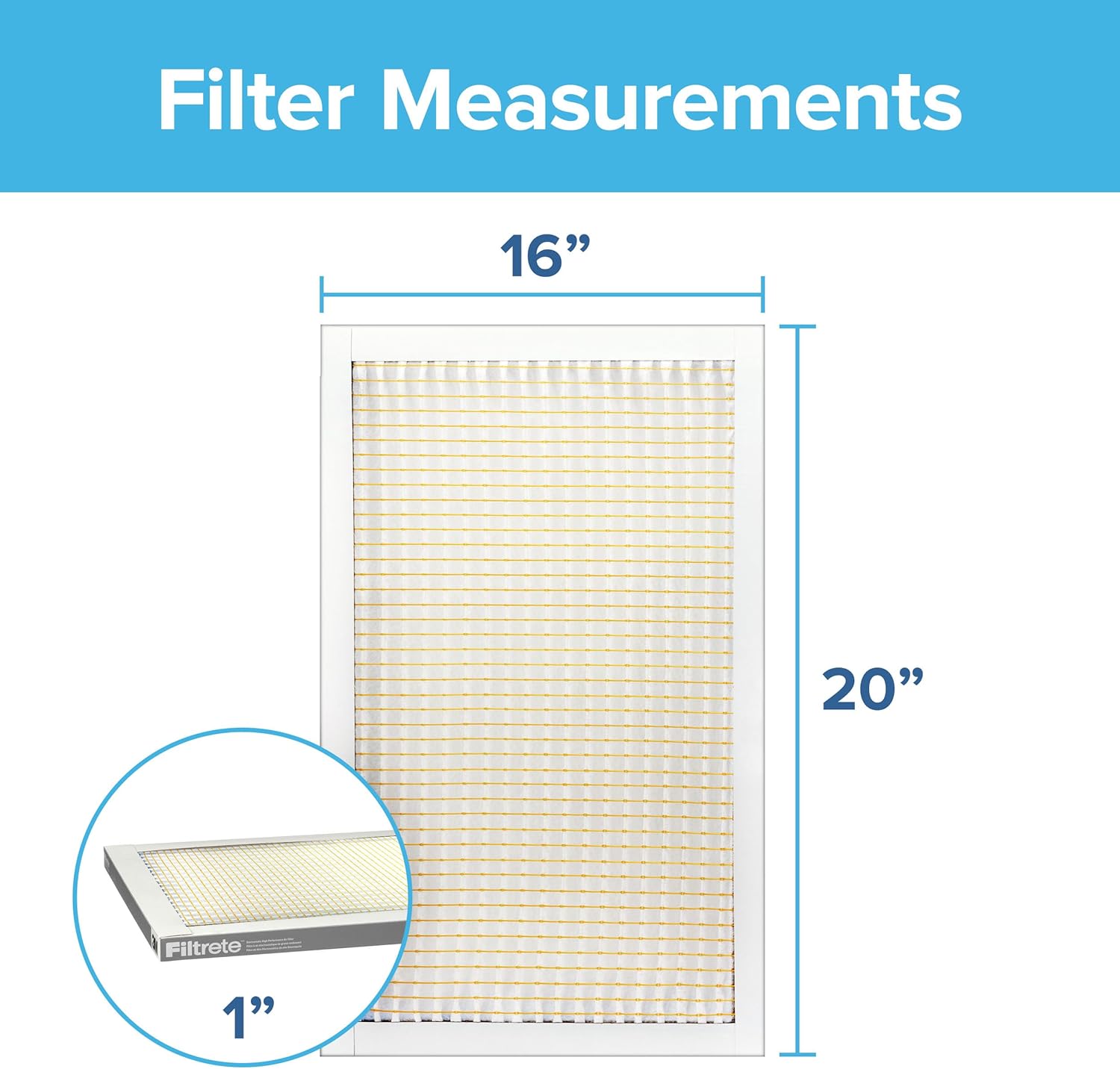 Filtrete 16 x 20 x 1 MPR300 Furnace Filter - 2 Pack