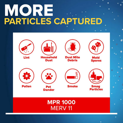 Filtre de four Filtrete 20 x 20 x 4 MPR1000 - 2 paquets