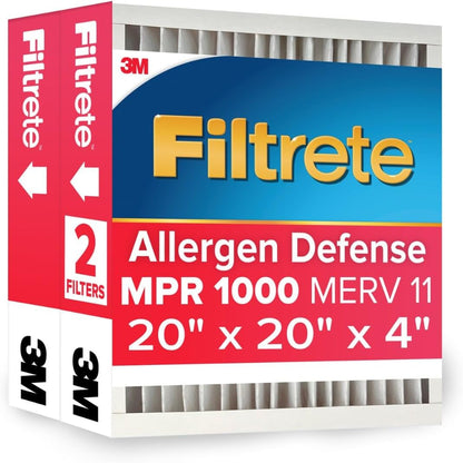 Filtrete 20 x 20 x 4 MPR1000 Furnace Filters - 2 Pack