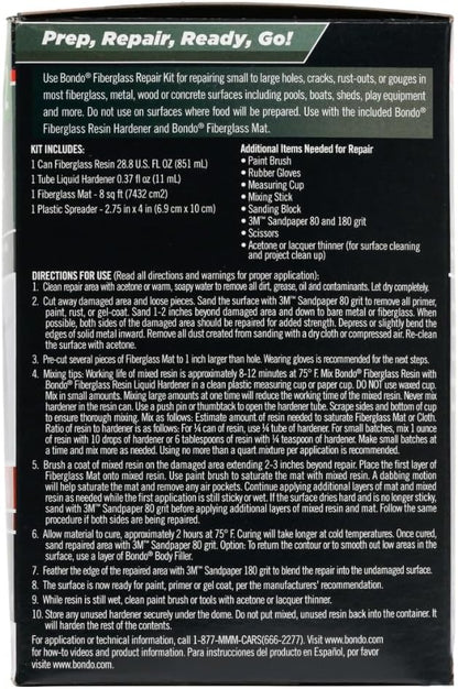 Bondo Fiberglass Resin Repair Kit
