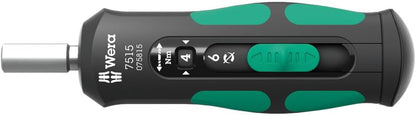 Wera Torque Screwdriver 1/4" x 2.0-6.0 Nm x 147.5 m  Kraftform Safe