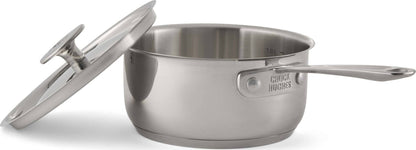 Batterie de cuisine Chuck Hughes en acier inoxydable 1 pli avec poignées - 10 pièces