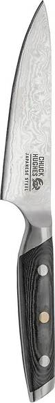 Chuck Hughes Damascus Knife Utility Knife 5"