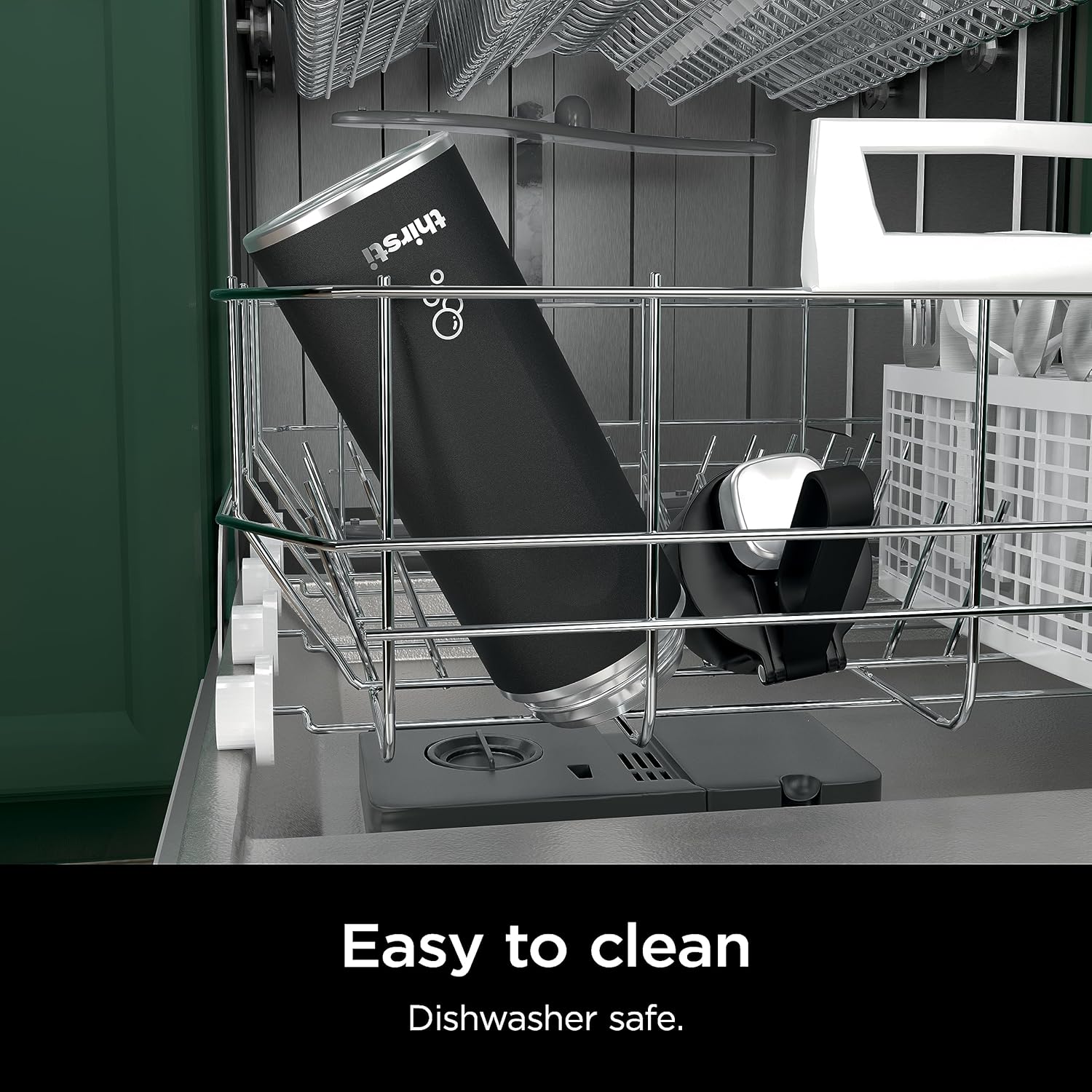 Ninja Thirsti 709mL Travel Bottle Black