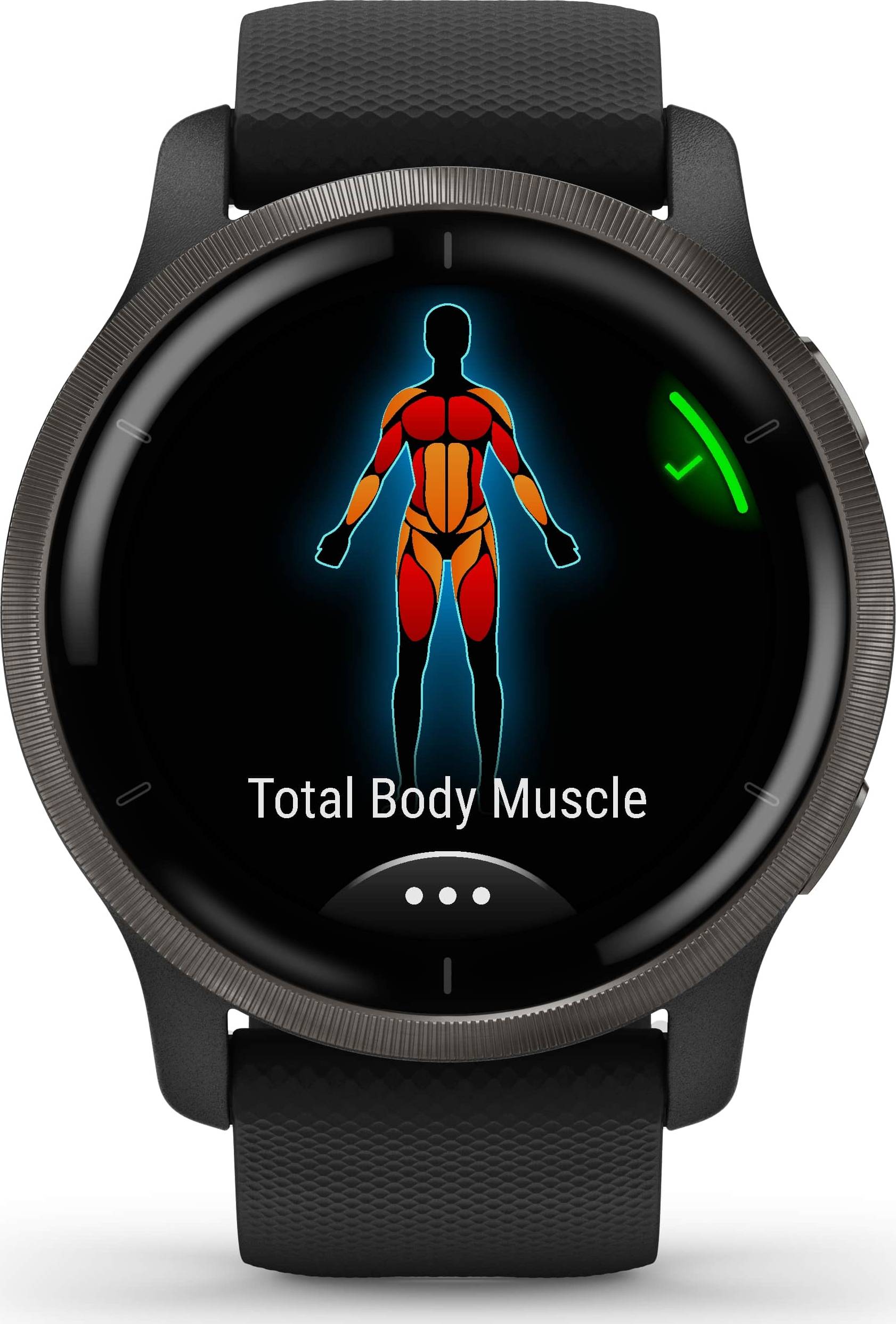 ウォーキング・ランニングウェア GARMIN VENU2 BLACK Garmin Venu 2 Plus GPS Smartwatch & Fitness Tracker Slate w/ Black
