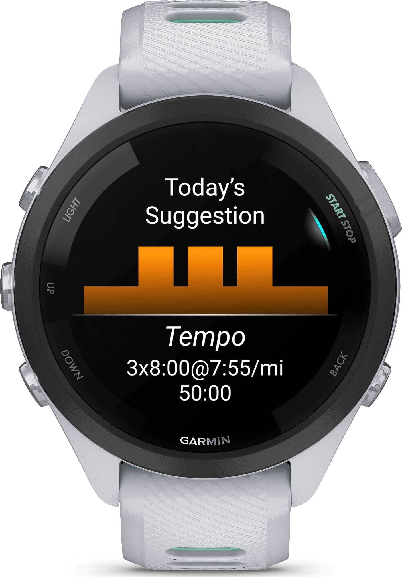 Garmin Forerunner265s Smartwatch - Whitestone & Neo Tropic
