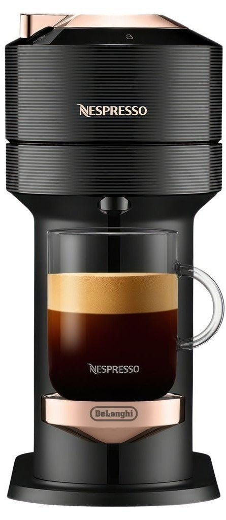 Nespresso Vertuo Next Premium Coffee & Espresso Machine by De'Longhi - Black Rose Gold