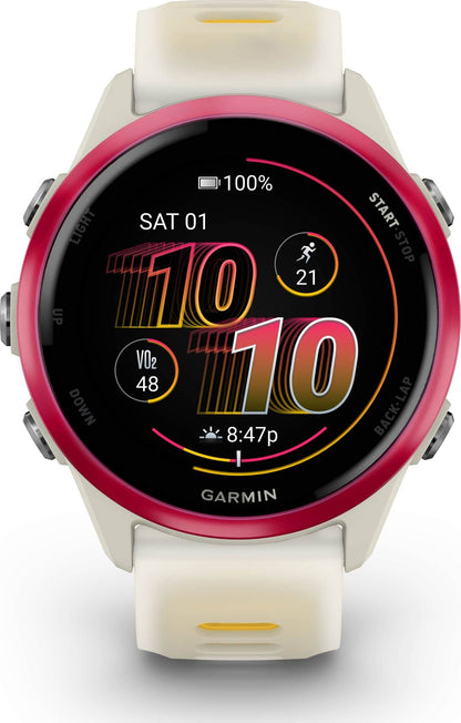 Garmin Forerunner 570 42mm - Bone Raspberry Mango