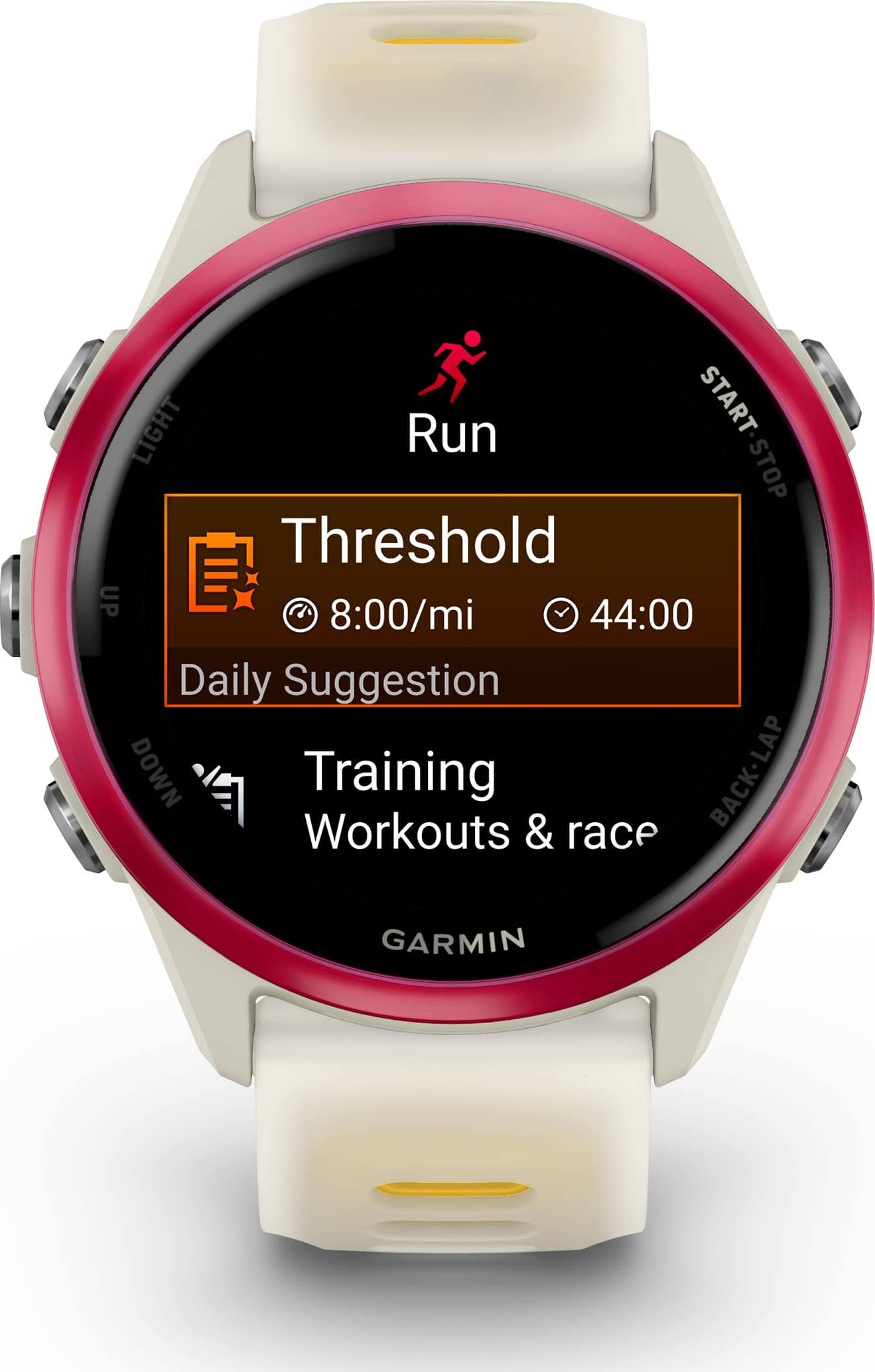 Garmin Forerunner 570 42mm - Bone Raspberry Mango