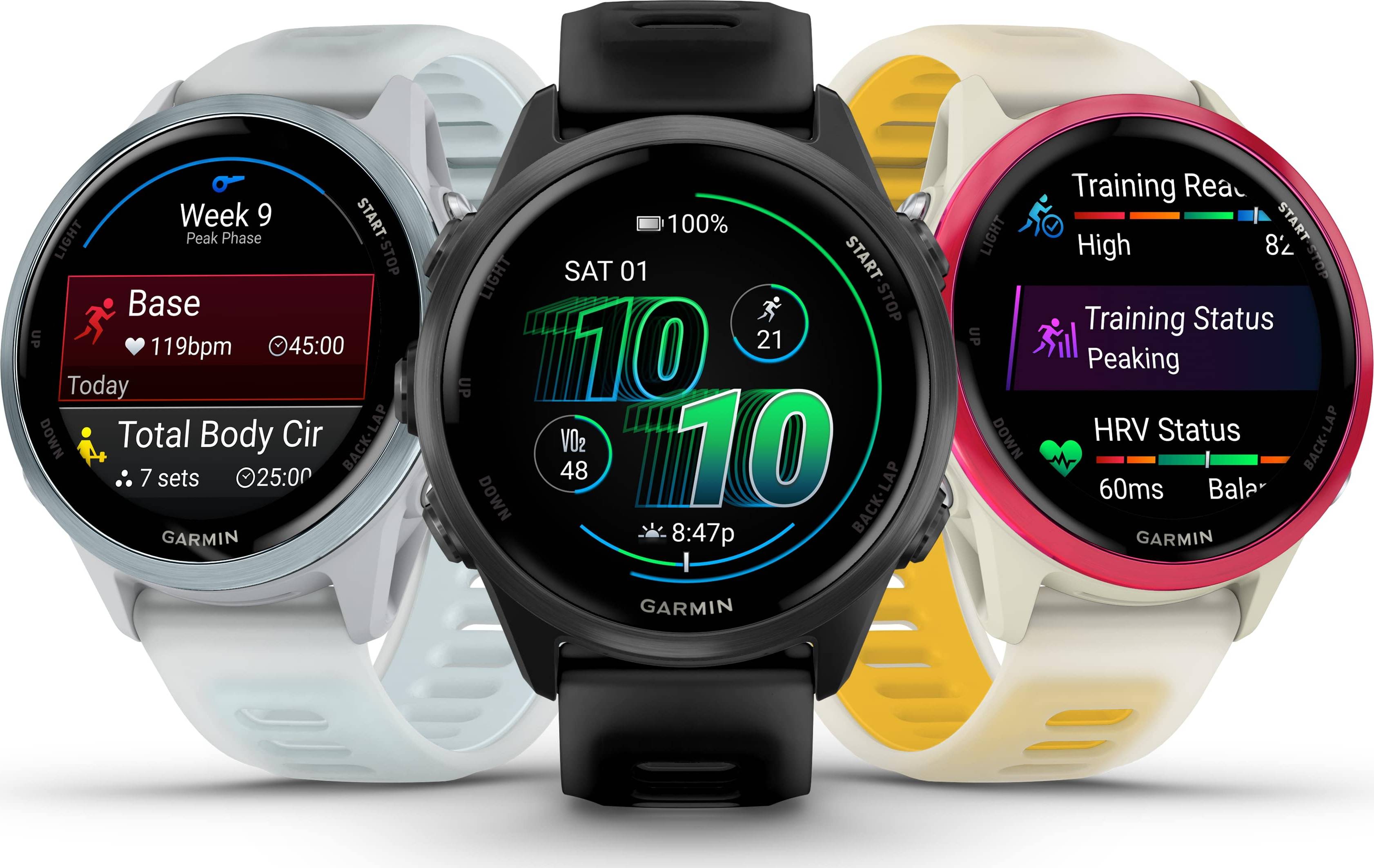 Garmin Forerunner 570 42mm - Bone Raspberry Mango