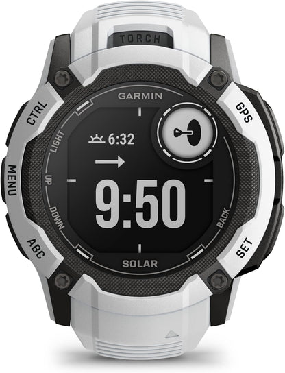Garmin Instinct 2X Solar  GPS Smartwatch - Whitestone