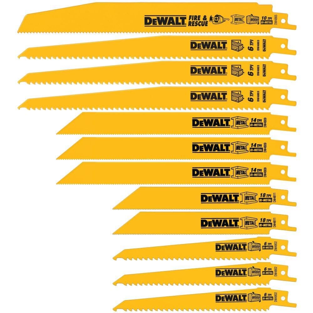 Lames de scie à guichet Dewalt -12-PC