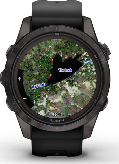 Garmin Fenix 7S Pro Sapphire Solar Multisport GPS Smartwatch - Black