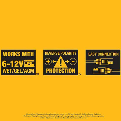 Dewalt Professional 2 Amp Automotive Battery Charger/Maintainer (chargeur/mainteneur de batterie automobile)