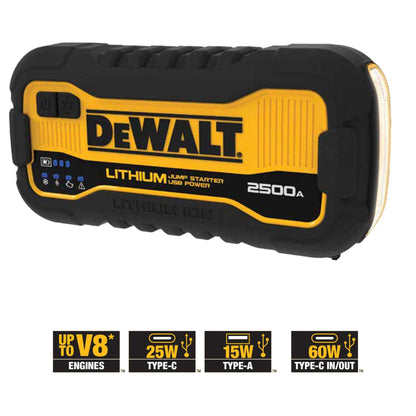 Dewalt 2500 Peak Amp Portable Lithium Jump Starter
