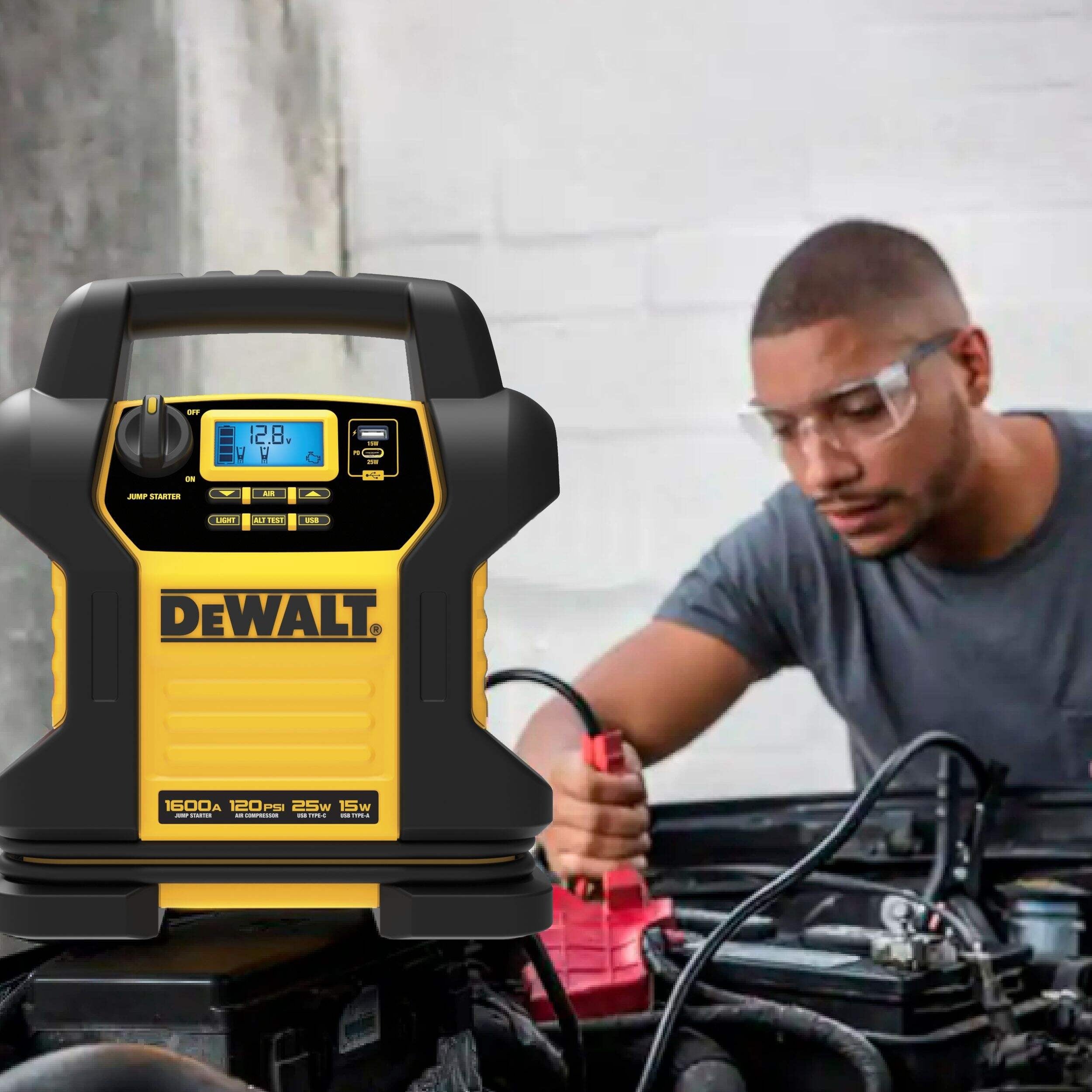 Dewalt Type 3 Digital Portable Power Station Jump Starter
